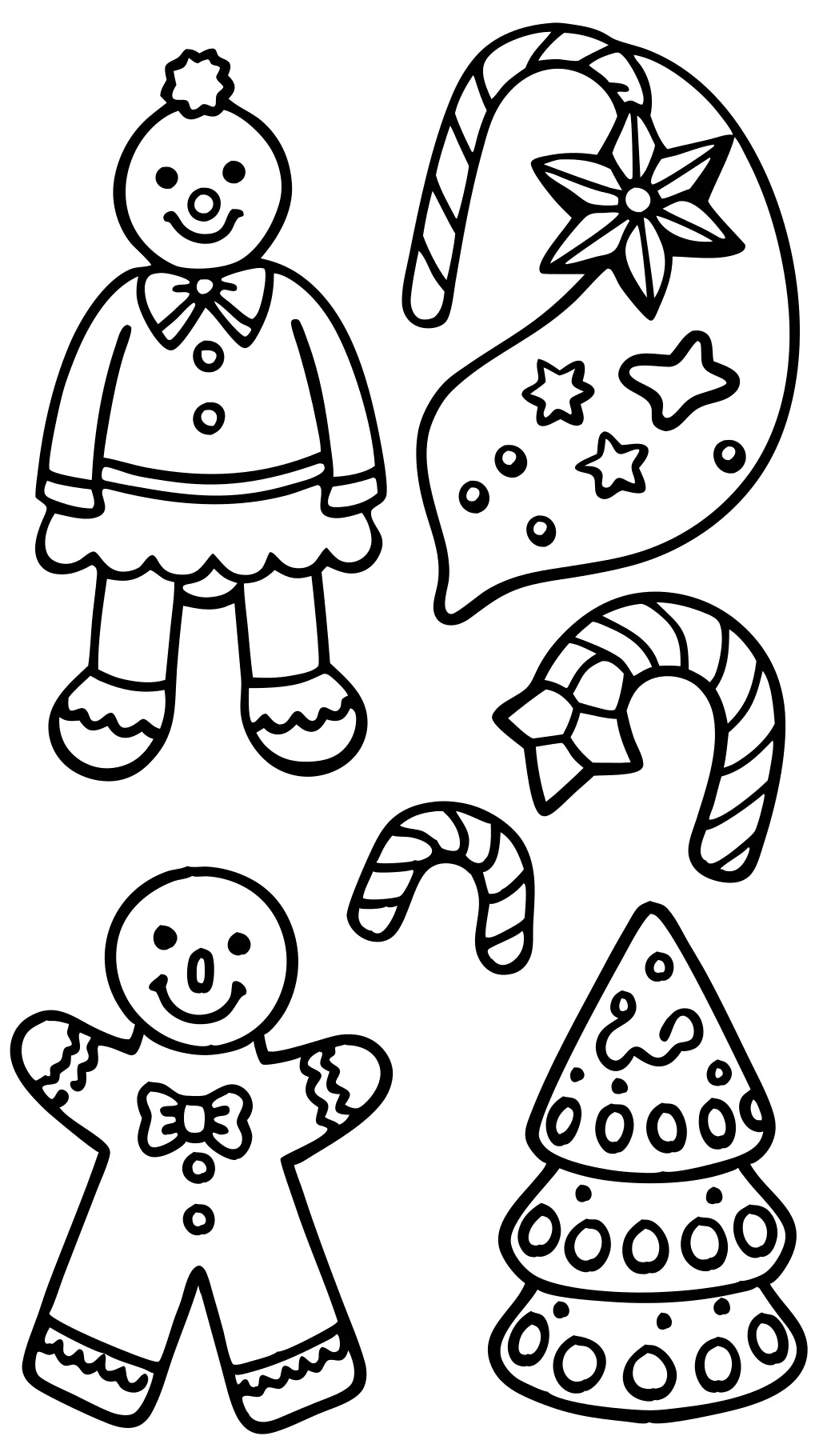 free gingerbread coloring pages